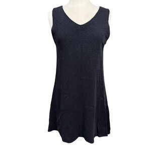 Vintage K Studio Dress Size 10 Black Sleeveless V-Neck Dress